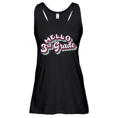 Hello 3rd Grade Colorful Ladies Essential Flowy Tank
