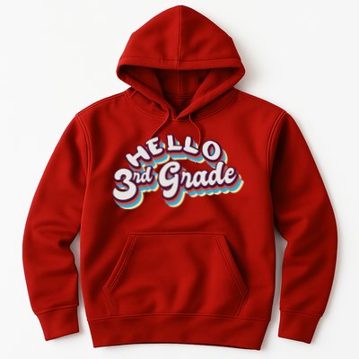 Hello 3rd Grade Colorful Hoodie