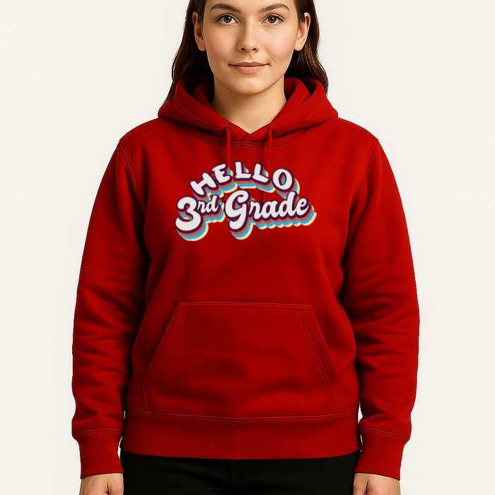 Hello 3rd Grade Colorful Hoodie