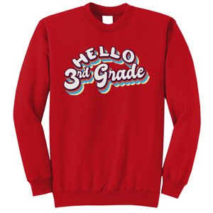 Hello 3rd Grade Colorful Sweatshirt