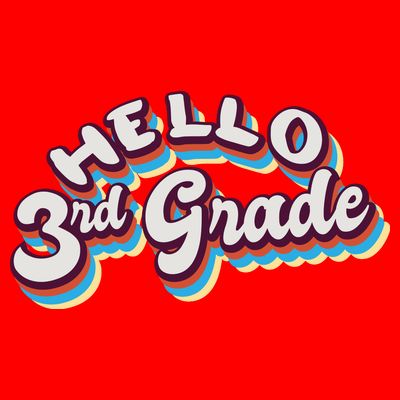 Hello 3rd Grade Colorful T-Shirt