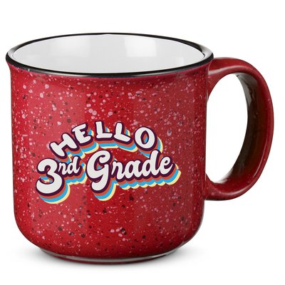 Hello 3rd Grade Colorful 15oz Campfire Ceramic Mug