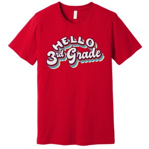 Hello 3rd Grade Colorful Premium T-Shirt