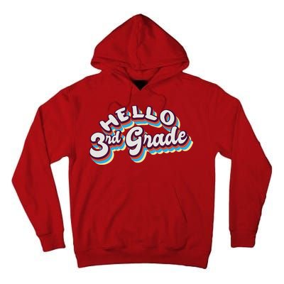 Hello 3rd Grade Colorful Tall Hoodie