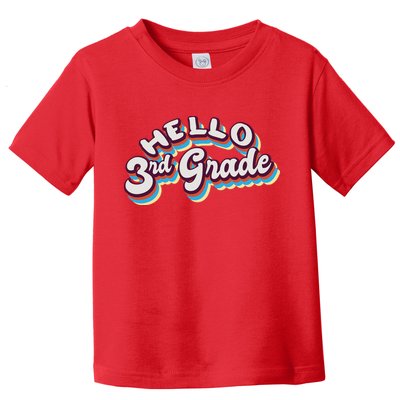 Hello 3rd Grade Colorful Toddler T-Shirt