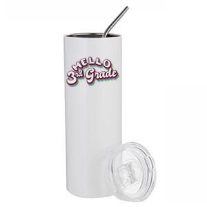 Hello 3rd Grade Colorful Stainless Steel Tumbler