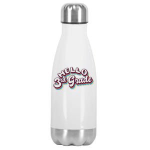 Hello 3rd Grade Colorful Stainless Steel Insulated Water Bottle