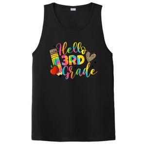 Hello 3rd Grade Back To School Third Grade Teacher Girls PosiCharge Competitor Tank