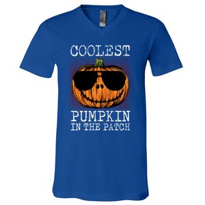 Holiday 365 Halloween Coolest Pumpkin In The Patch Gift V-Neck T-Shirt