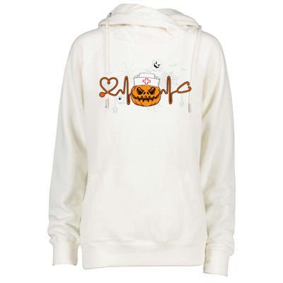 Holiday 365 Halloween Pumpkin Nurse Cute Womens Funnel Neck Pullover Hood