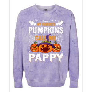 Holiday 365 Halloween My Favorite Pumpkins Call Me Pappy Colorblast Crewneck Sweatshirt