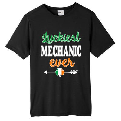 Holiday 365 St Patrick's Day Luckiest Mechanic Ever Gift Tall Fusion ChromaSoft Performance T-Shirt