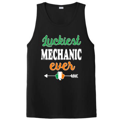 Holiday 365 St Patrick's Day Luckiest Mechanic Ever Gift PosiCharge Competitor Tank