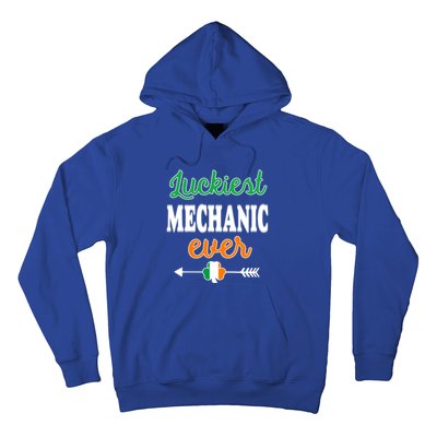 Holiday 365 St Patrick's Day Luckiest Mechanic Ever Gift Hoodie