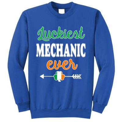 Holiday 365 St Patrick's Day Luckiest Mechanic Ever Gift Sweatshirt