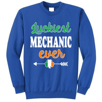 Holiday 365 St Patrick's Day Luckiest Mechanic Ever Gift Tall Sweatshirt