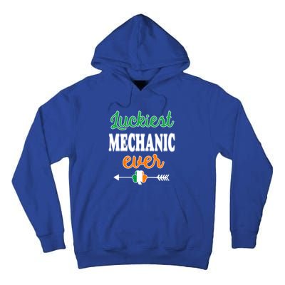 Holiday 365 St Patrick's Day Luckiest Mechanic Ever Gift Tall Hoodie