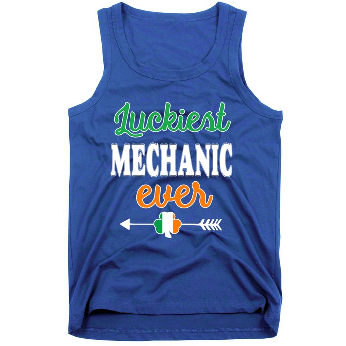 Holiday 365 St Patrick's Day Luckiest Mechanic Ever Gift Tank Top