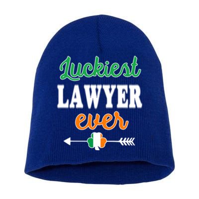 Holiday 365 St Patrick's Day Luckiest Lawyer Ever Gift Short Acrylic Beanie