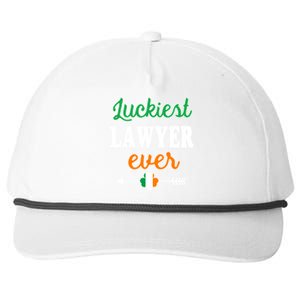 Holiday 365 St Patrick's Day Luckiest Lawyer Ever Gift Snapback Five-Panel Rope Hat