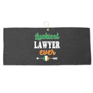 Holiday 365 St Patrick's Day Luckiest Lawyer Ever Gift Large Microfiber Waffle Golf Towel