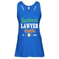 Holiday 365 St Patrick's Day Luckiest Lawyer Ever Gift Ladies Essential Flowy Tank