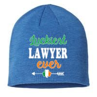 Holiday 365 St Patrick's Day Luckiest Lawyer Ever Gift Sustainable Beanie