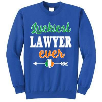 Holiday 365 St Patrick's Day Luckiest Lawyer Ever Gift Tall Sweatshirt