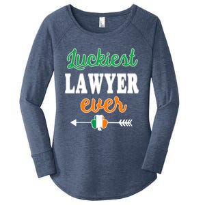 Holiday 365 St Patrick's Day Luckiest Lawyer Ever Gift Women's Perfect Tri Tunic Long Sleeve Shirt