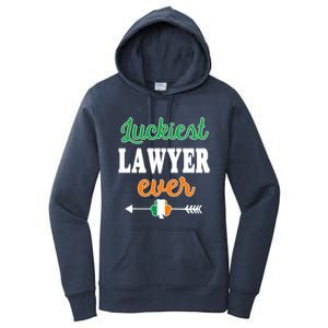 Holiday 365 St Patrick's Day Luckiest Lawyer Ever Gift Women's Pullover Hoodie