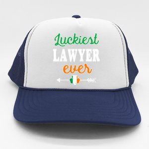 Holiday 365 St Patrick's Day Luckiest Lawyer Ever Gift Trucker Hat