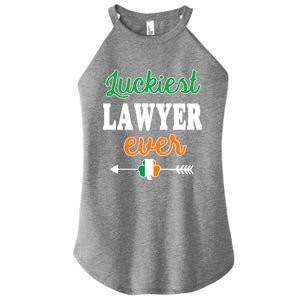 Holiday 365 St Patrick's Day Luckiest Lawyer Ever Gift Women's Perfect Tri Rocker Tank