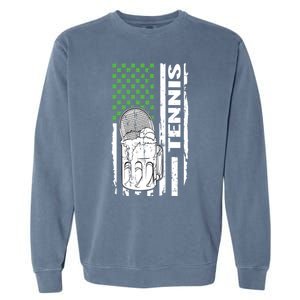 Holiday 365 St Patrick's Day Tennis Sport Irish Flag Gift Garment-Dyed Sweatshirt