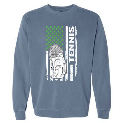 Holiday 365 St Patrick's Day Tennis Sport Irish Flag Gift Garment-Dyed Sweatshirt