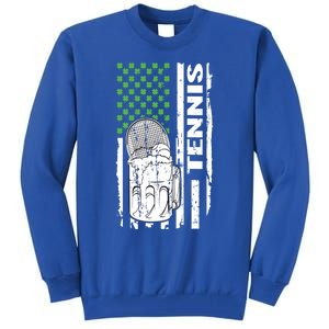 Holiday 365 St Patrick's Day Tennis Sport Irish Flag Gift Tall Sweatshirt