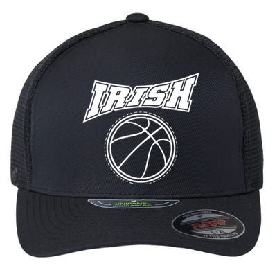 Holiday 365 St Patrick's Day Irish Basketball Sport Gift Flexfit Unipanel Trucker Cap