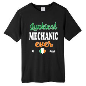 Holiday 365 St Patrick's Day Luckiest Mechanic Ever Gift Tall Fusion ChromaSoft Performance T-Shirt