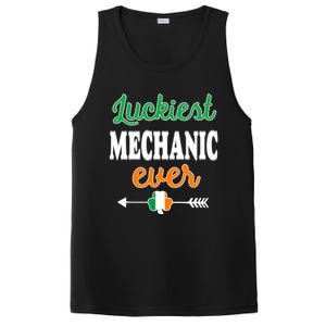 Holiday 365 St Patrick's Day Luckiest Mechanic Ever Gift PosiCharge Competitor Tank