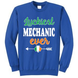 Holiday 365 St Patrick's Day Luckiest Mechanic Ever Gift Sweatshirt