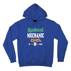 Holiday 365 St Patrick's Day Luckiest Mechanic Ever Gift Tall Hoodie