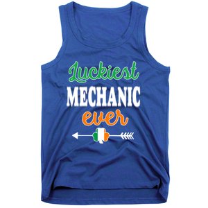 Holiday 365 St Patrick's Day Luckiest Mechanic Ever Gift Tank Top