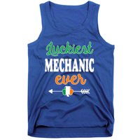 Holiday 365 St Patrick's Day Luckiest Mechanic Ever Gift Tank Top