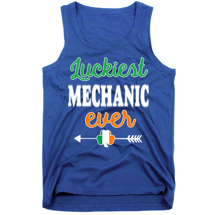 Holiday 365 St Patrick's Day Luckiest Mechanic Ever Gift Tank Top