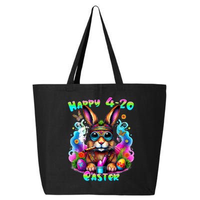 Happy 4 20 Easter Funny Weed Smoker Bunny Easter Day  25L Jumbo Tote