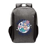 Happy 4th Birthday Cute Mermaid Vector Backpack
