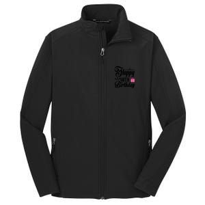 Happy 40th Birthday Celebration Graphic Core Soft Shell Jacket