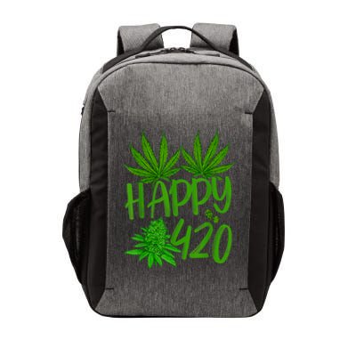 Happy 420 Day Cannabis Weed Marijuana Leaf Lovers Men Women Vector Backpack