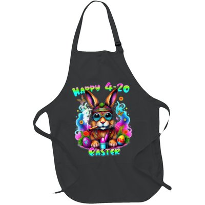 Happy 420 Easter Day Bunny Smoking Weed Marijuana Funny 420 Apron
