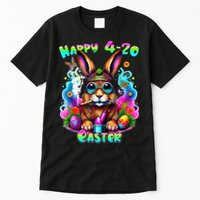 Happy 420 Easter Day Bunny Smoking Weed Marijuana Funny 420 Tall T-Shirt