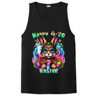 Happy 420 Easter Day Bunny Smoking Weed Marijuana Funny 420 PosiCharge Competitor Tank